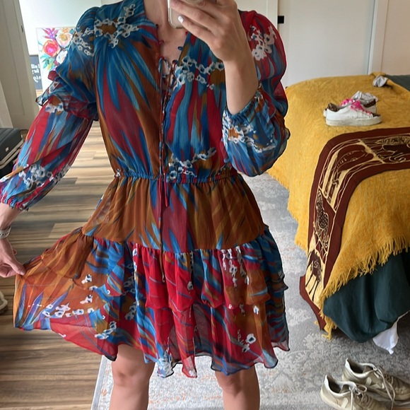 Walter Baker Flounce Dress Size Extra Large NWT - Picture 4 of 9